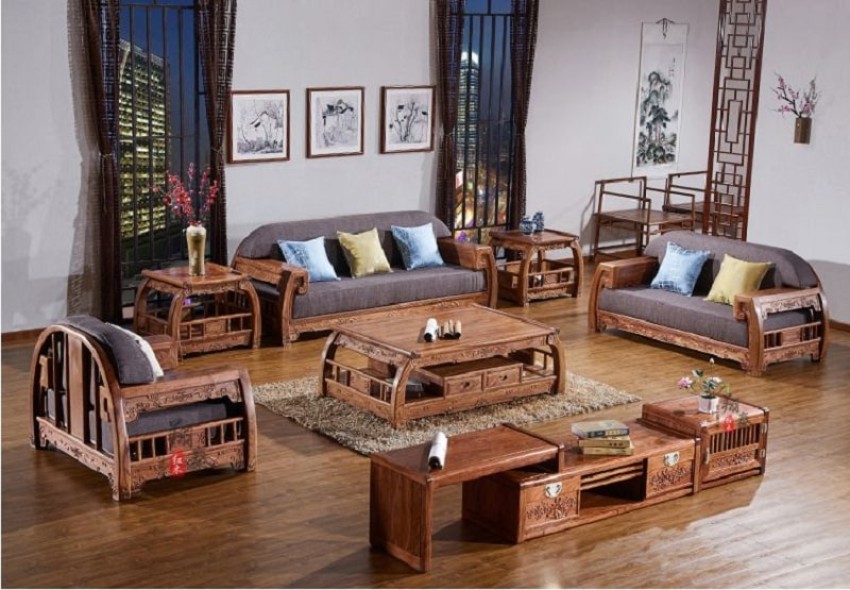 trang trí phòng khách bằng gỗ