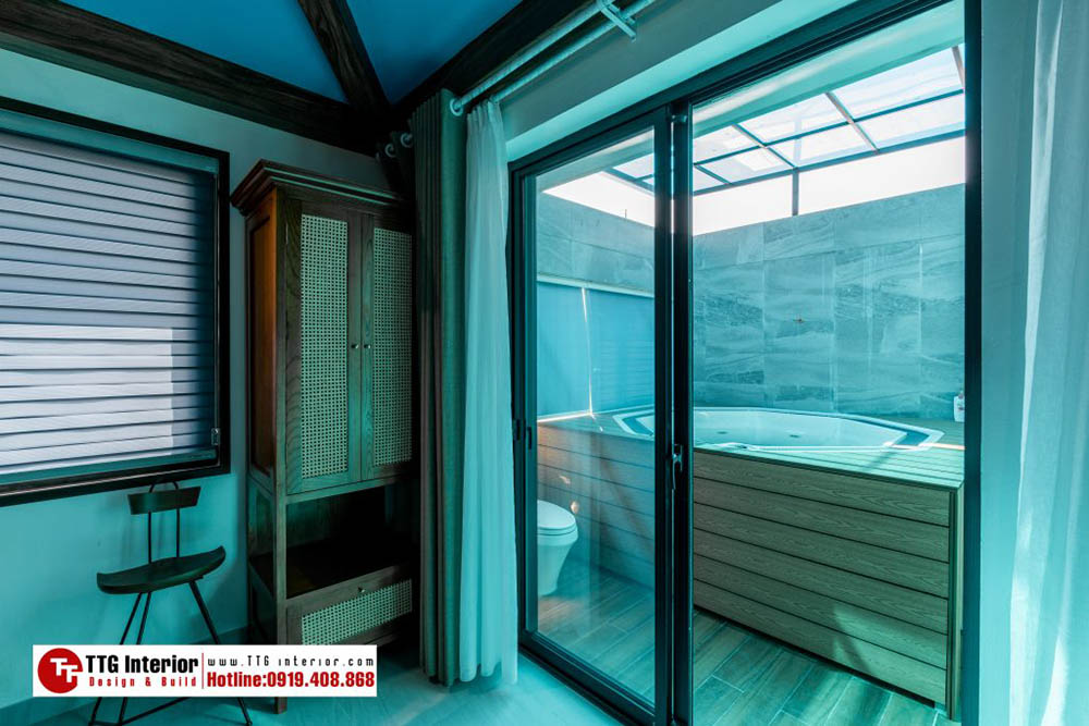 Bể tắm matxa ngoài trời cho trải nghiệm nghỉ dưỡng trọn vẹn cho du khách