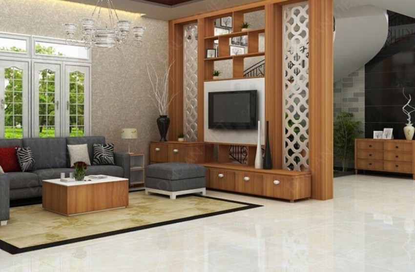 lam gỗ trang trí phòng khách