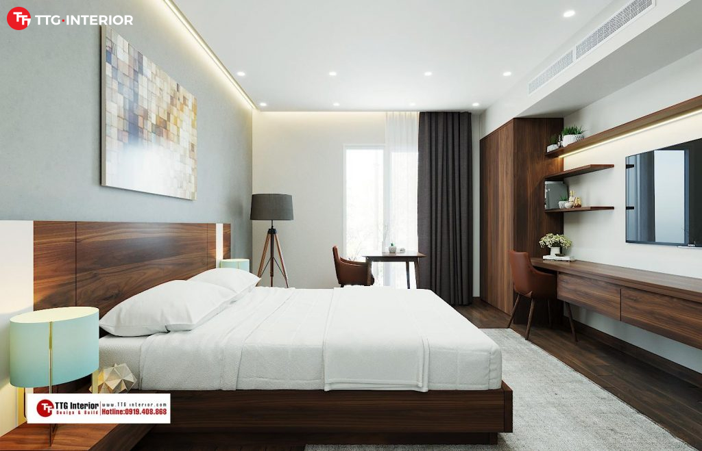 Thiết kế nội thất căn hộ cao cấp khách sạn Văn Cao, Hải Phòng