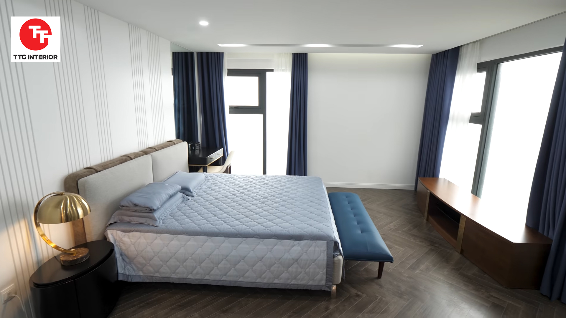 Phòng ngủ đơn giản, đề cao sự thoải mái, tiện nghi