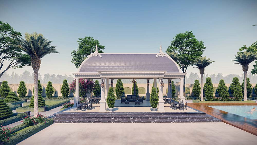 TTG INTERIOR thiết kế cảnh quan sân vườn cho một căn biệt thự