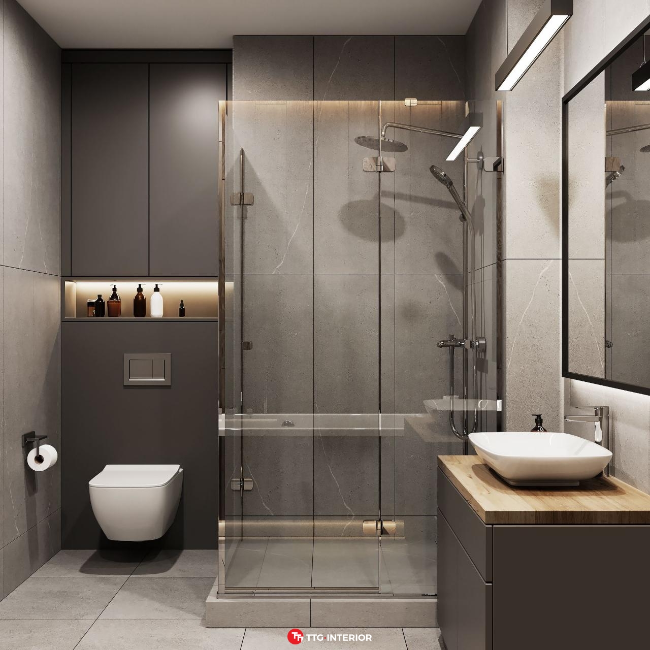 thiết kế phòng tắm 5m2