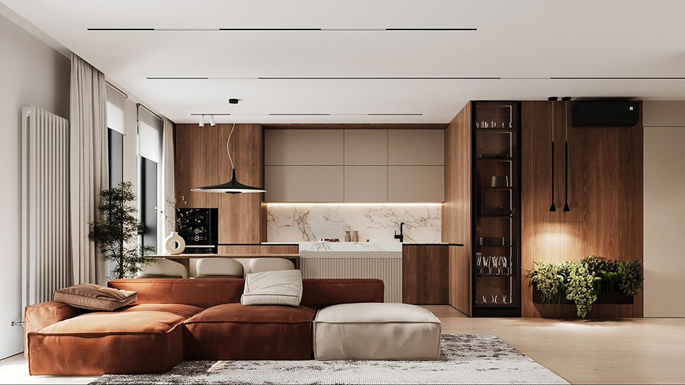 thiết kế nội thất chung cư cao cấp với không gian sang trọng 