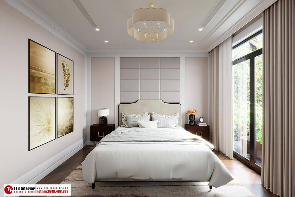 thiết kế biệt thự monbay Hạ Long với phòng ngủ luxury