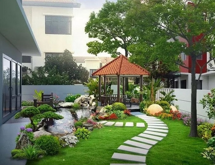 Nhà chòi sân vườn đẹp thơ mộng được sử dụng cho nhiều mục đích khác nhau
