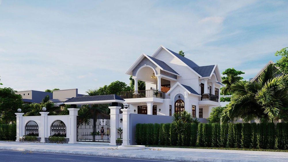 Những mẫu thiết kế biệt thự mái thái đẹp tại Thái Bình