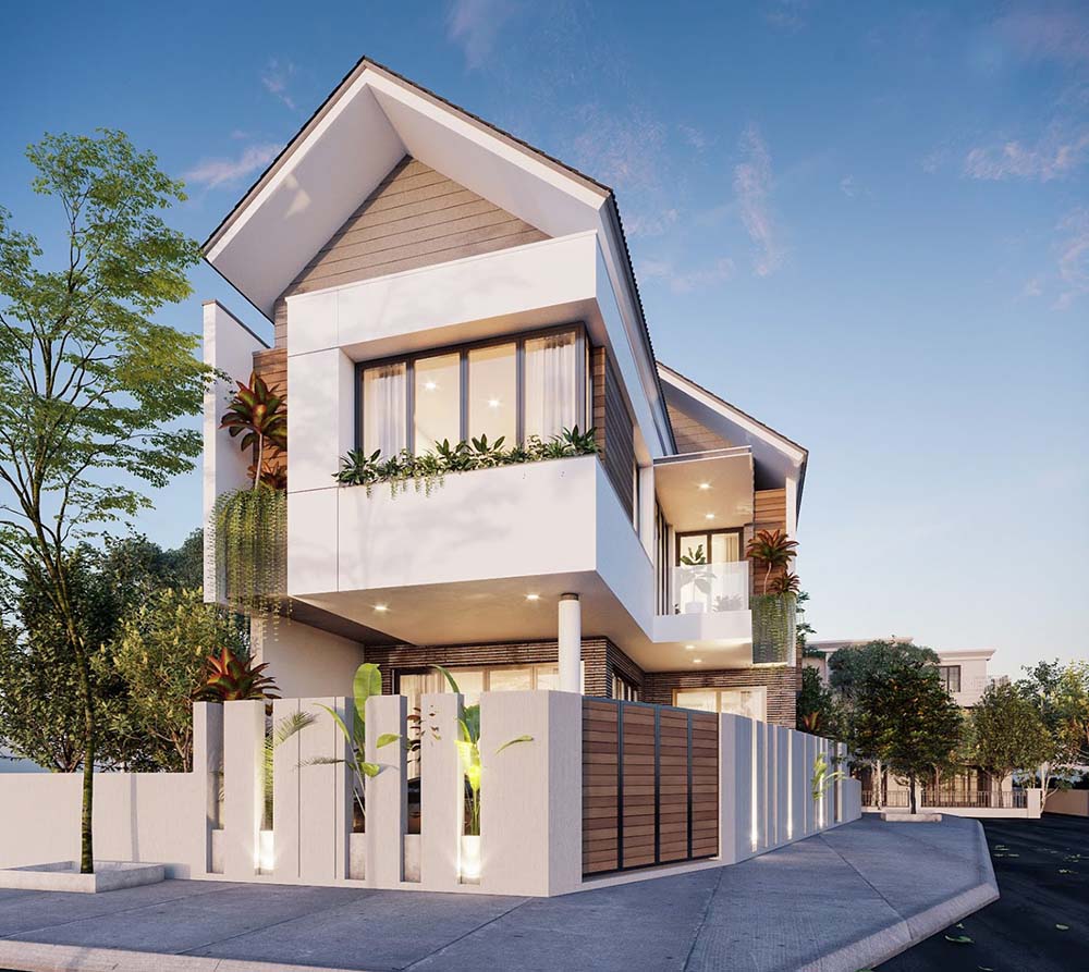 thiết kế kiến trúc mái Thái