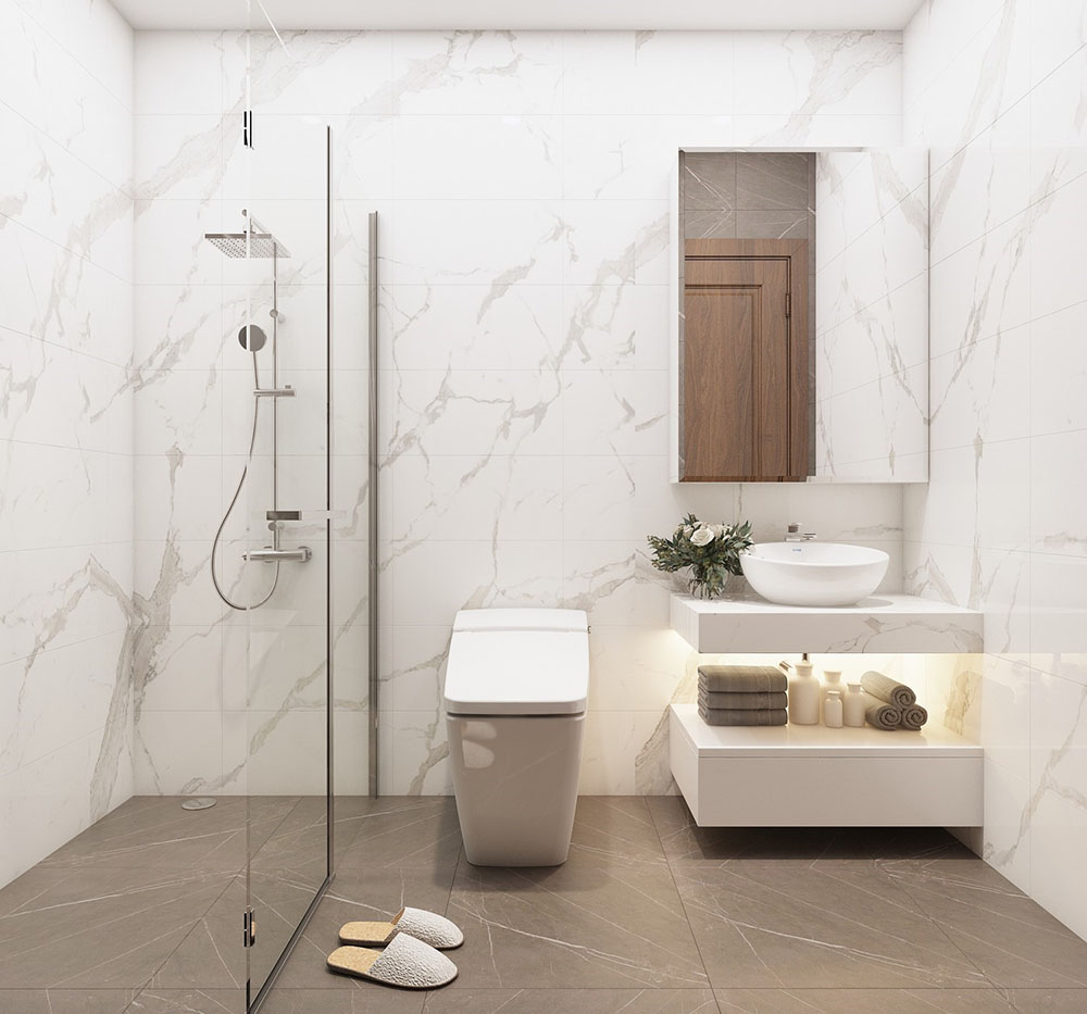 Phòng tắm hiện đại và tiện nghi là thiết kế nội thất đẳng cấp 