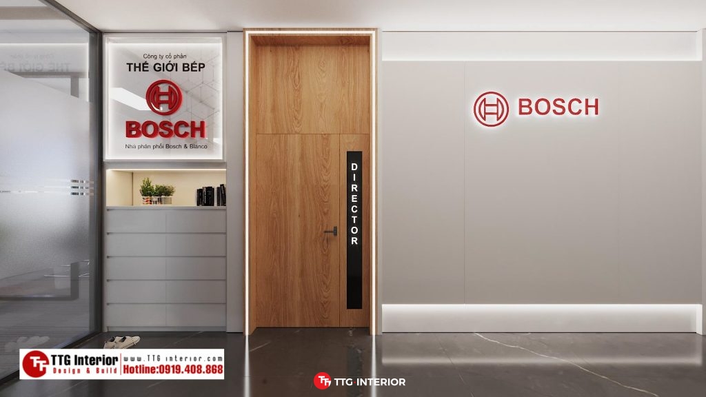 Thiết kế nội thất văn phòng Showroom Bosch Hà Nội