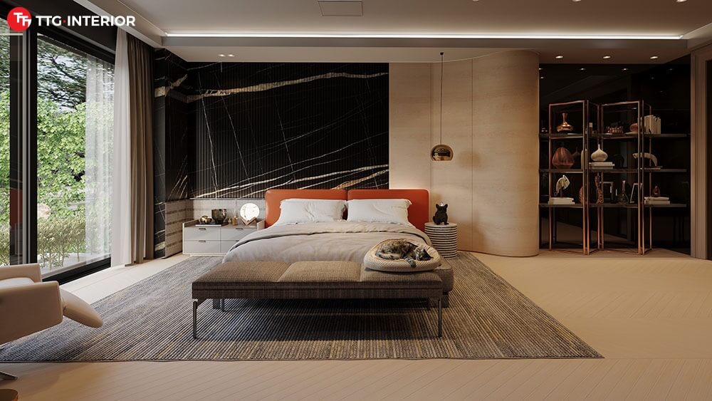 Phòng ngủ không gian mở phong cách hiện đại