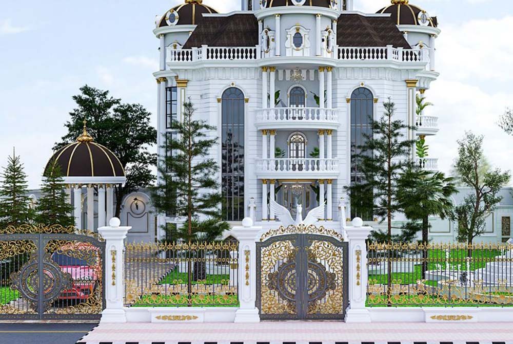 Thiết kế biệt thự lâu đài Quảng Ninh cần chú trọng các phào chỉ, hoa văn