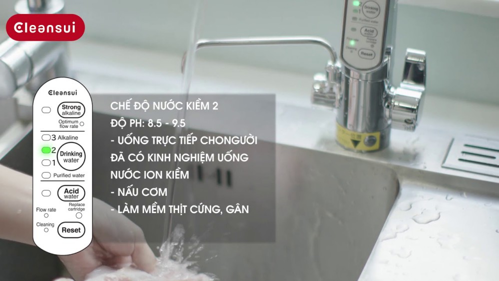 Tác dụng của máy lọc nước Cleansui