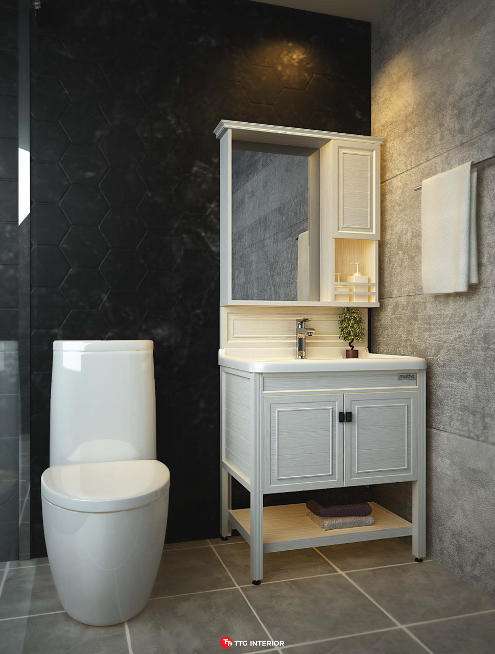 Mẫu tủ lavabo gỗ đẹp