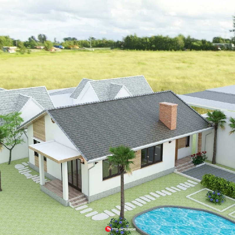 Mẫu nhà villa cấp 4