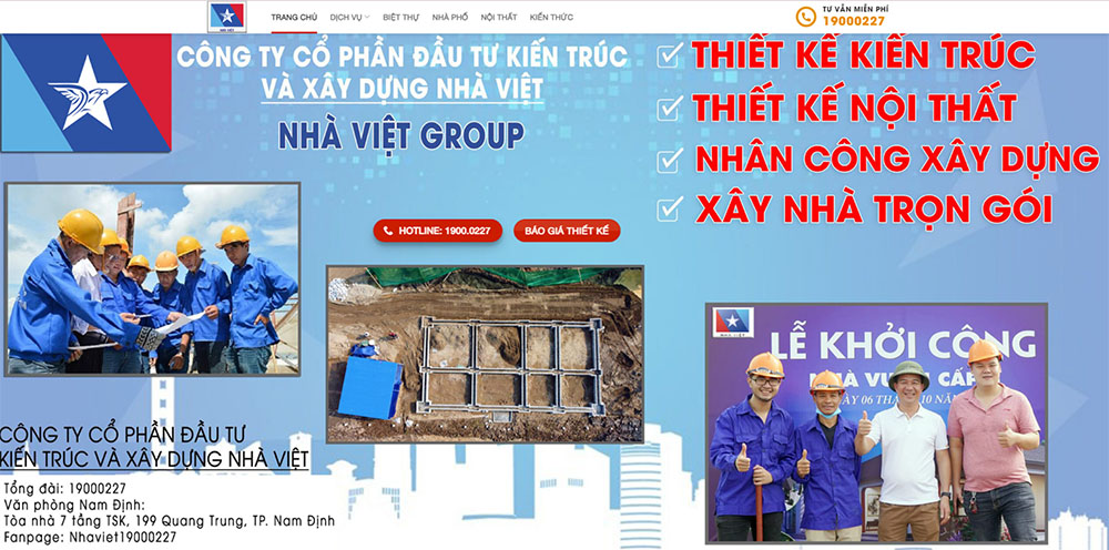 Website Công ty thiết kế nhà Hải Phòng