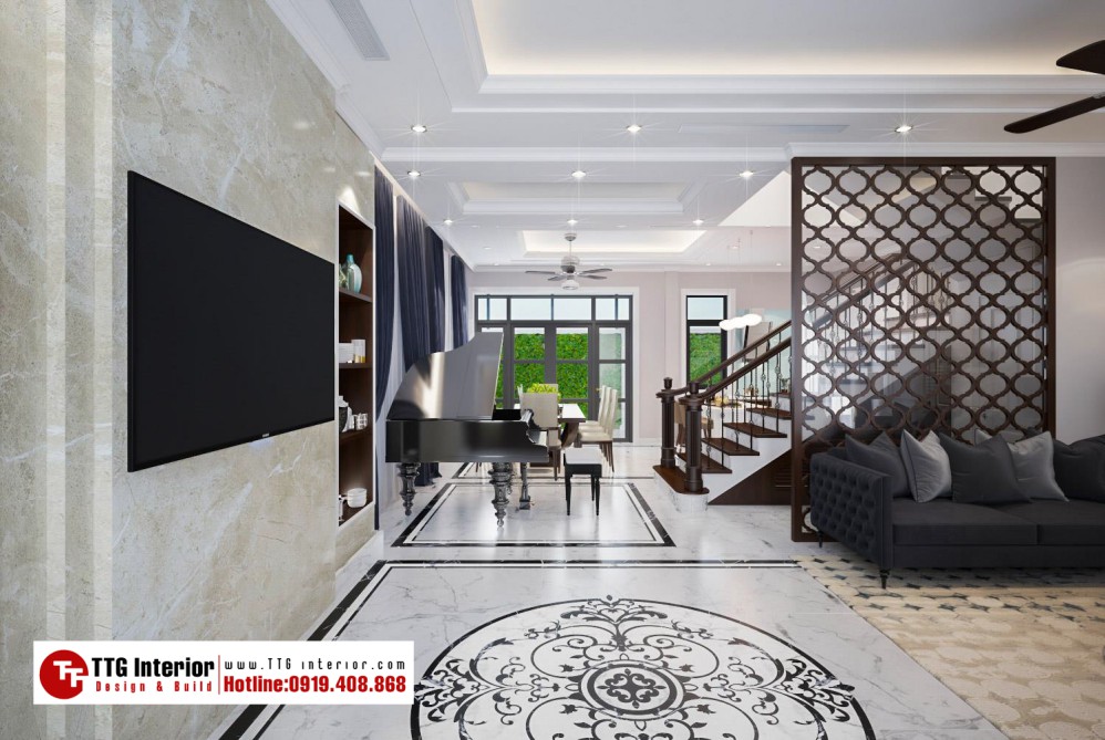 Thiết kế nội thất biệt thự liền kề Mr.T - Paris Vinhomes Imperia, Hải Phòng 2 Thiết kế nội thất biệt thự liền kề Mr.T