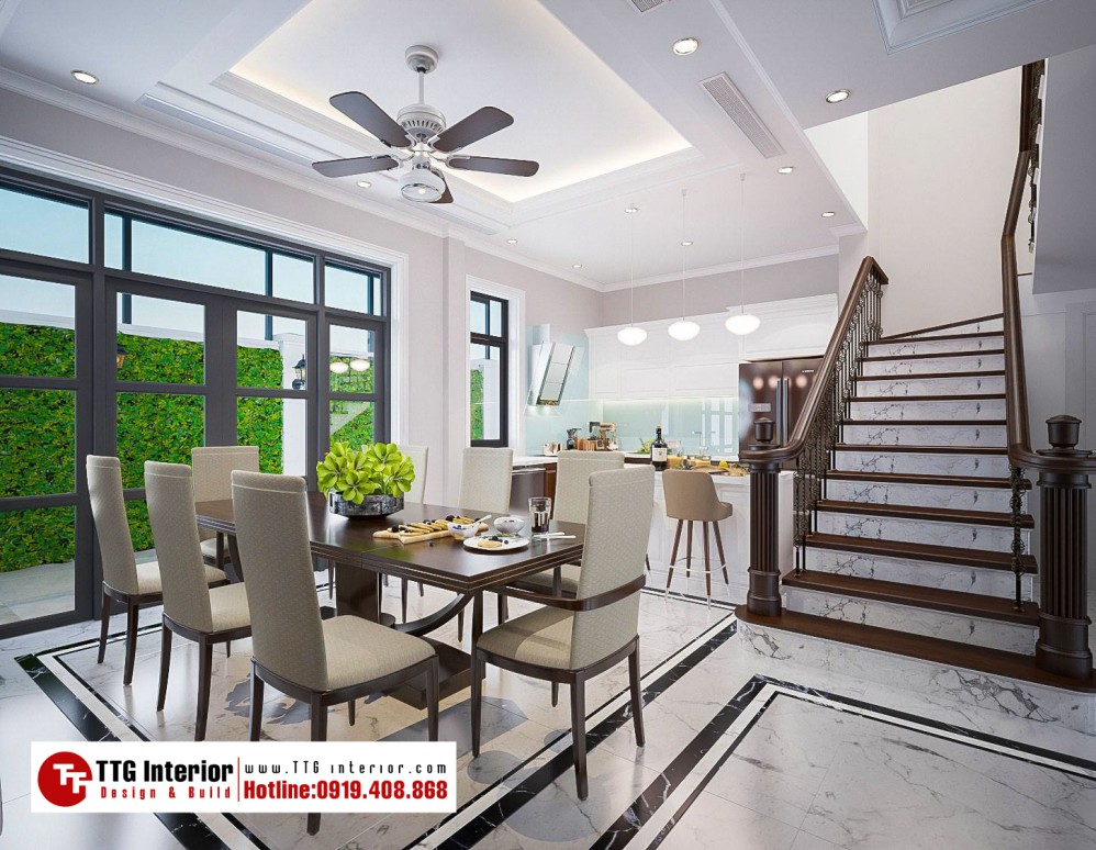Thiết kế nội thất biệt thự liền kề Mr.T - Paris Vinhomes Imperia, Hải Phòng 4 Thiết kế nội thất biệt thự liền kề Mr.T