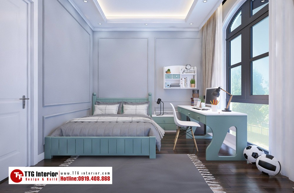 Thiết kế nội thất biệt thự liền kề Mr.T - Paris Vinhomes Imperia, Hải Phòng 9 Thiết kế nội thất biệt thự liền kề Mr.T