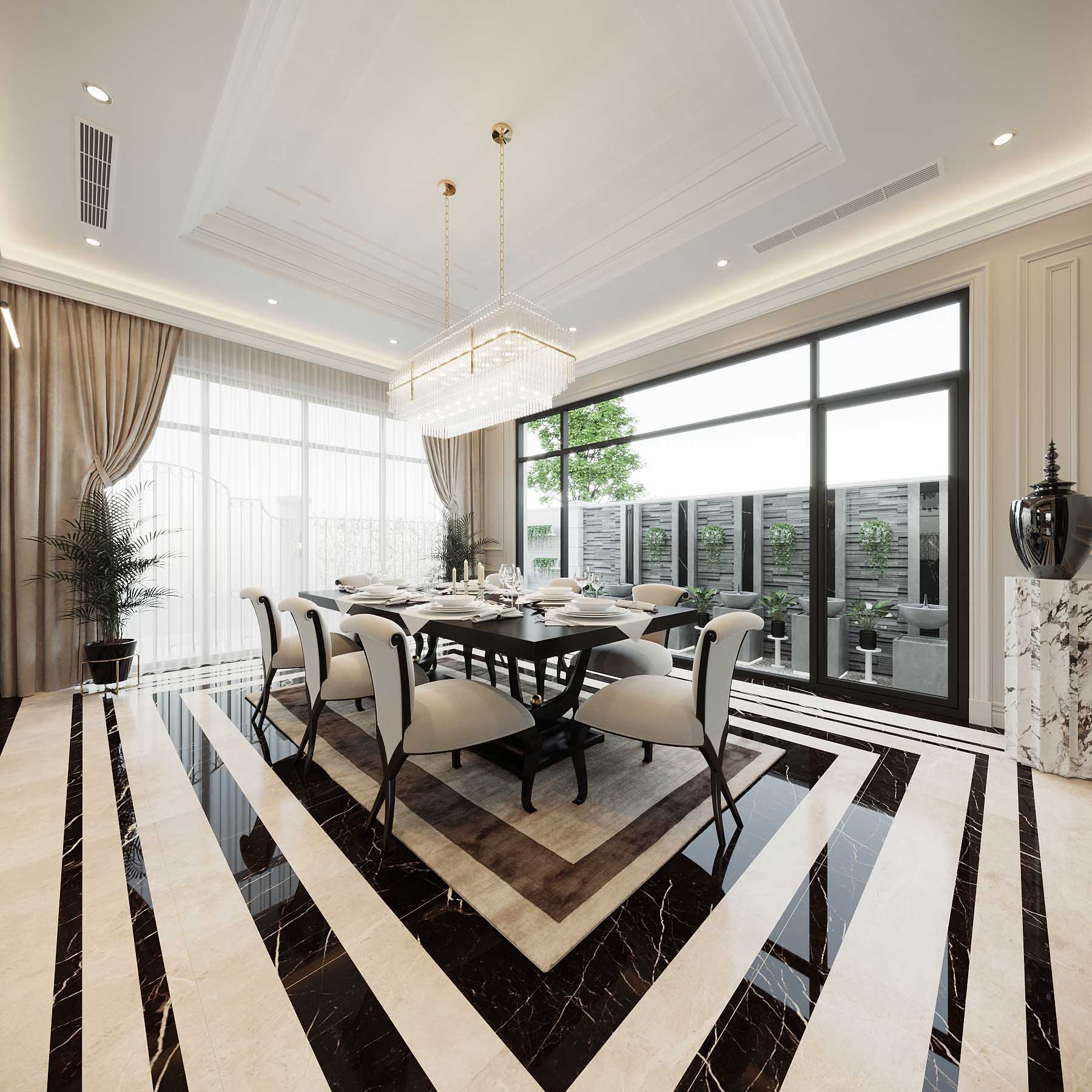 thiet ke noi that phong bep an biet thu 2
