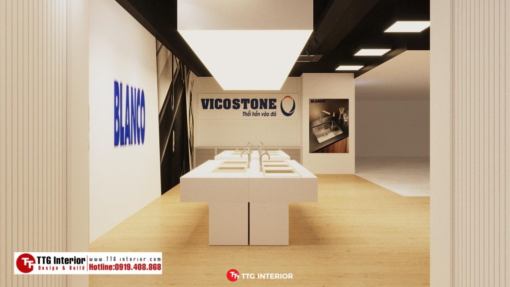 Thiết kế nội thất văn phòng Showroom Bosch Hà Nội