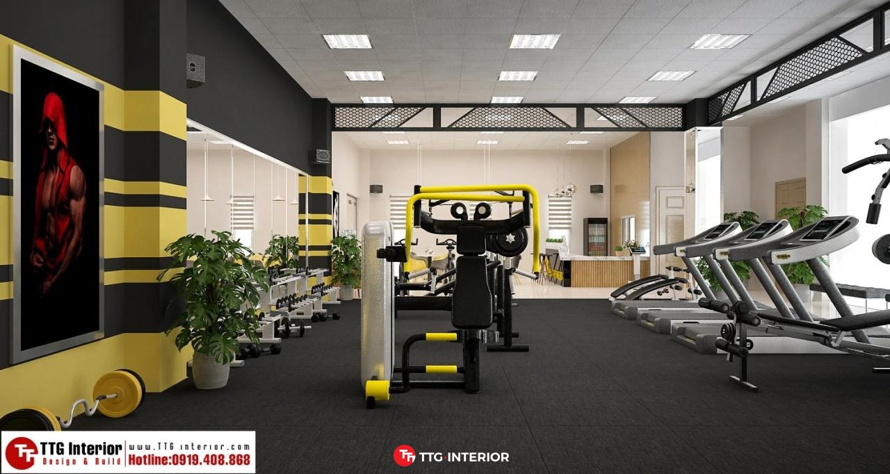 Thiết kế phòng gym trong công ty