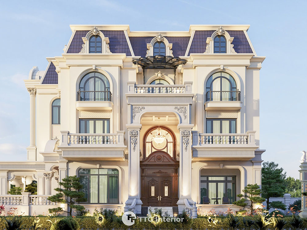 Kiến trúc đối xứng và bề thế