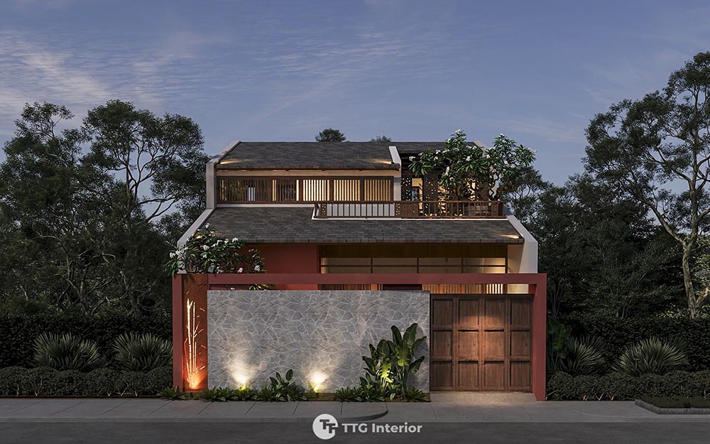 thiet ke kien truc nha pho san vuon 2